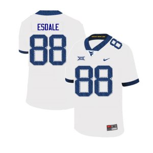 Men's West Virginia Mountaineers NCAA #88 Isaiah Esdale White Authentic Nike 2019 Stitched College Football Jersey UF15T07AK